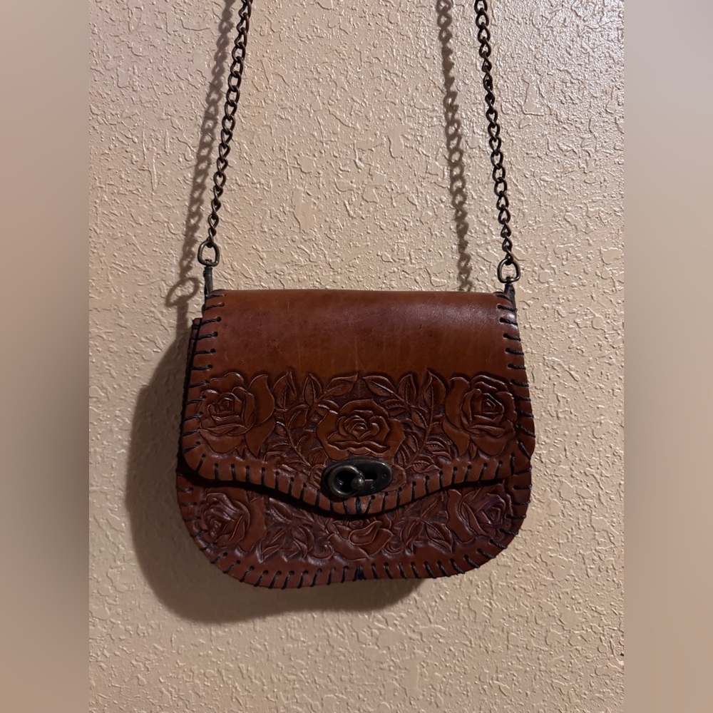 Jaac Arnold western floral leather purse